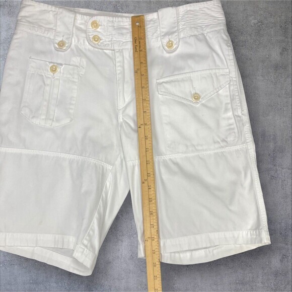 Ralph Lauren Sport Cargo Shorts Womens Sz 6 White Summer Travel Coastal Vacation - Picture 9 of 12